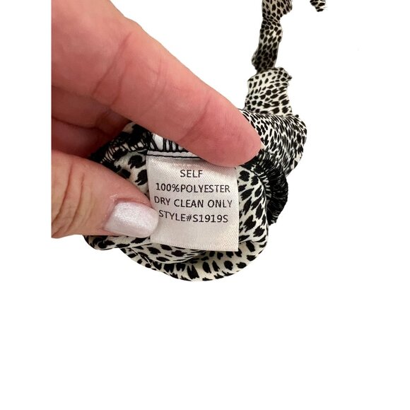 re:named Black and White Leopard Print Midi Skirt - Size L - Picture 4 of 7